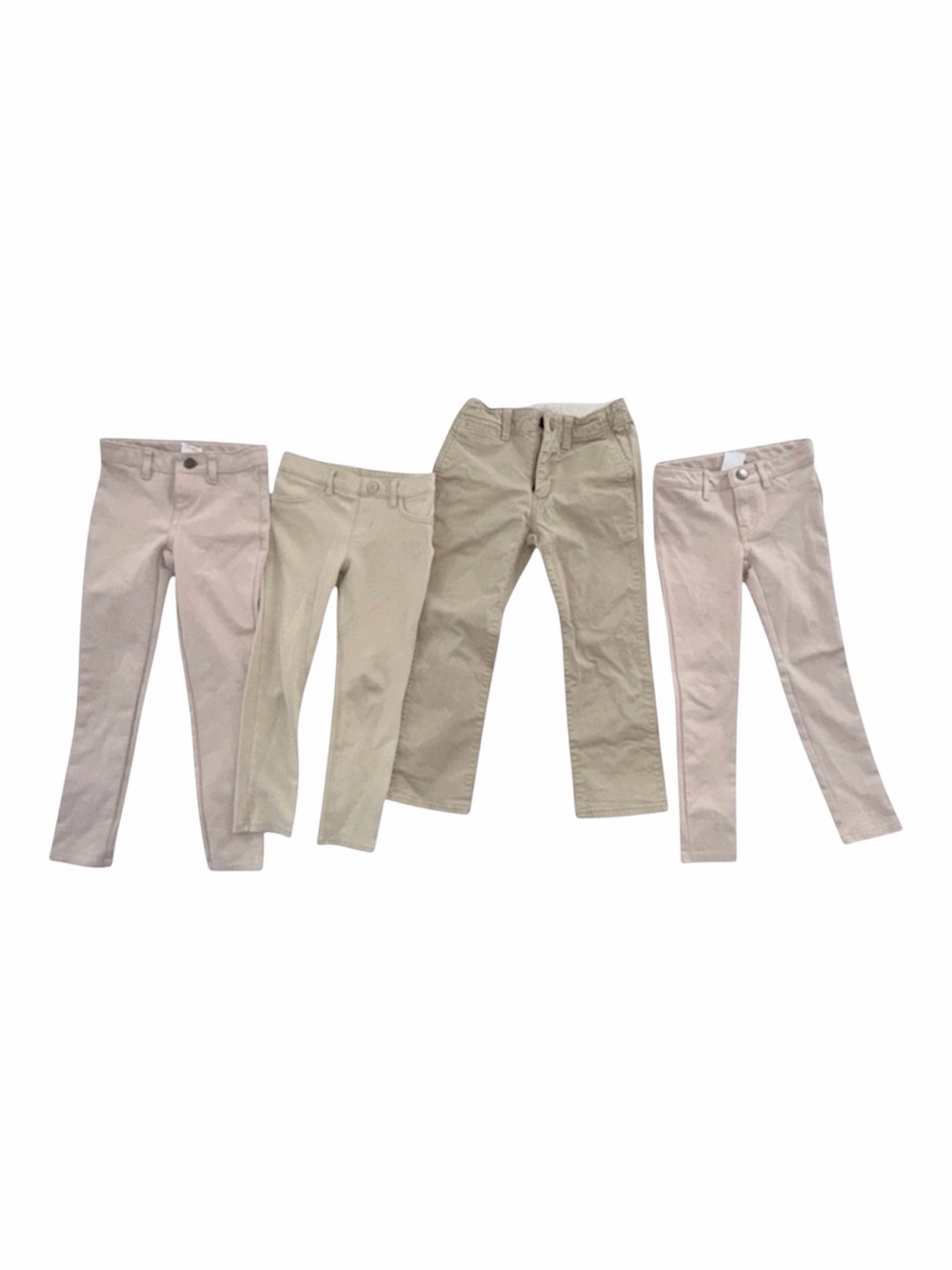 GAP Kids 4 Khaki & Light Tan Chino Pants Pack Size 5&6